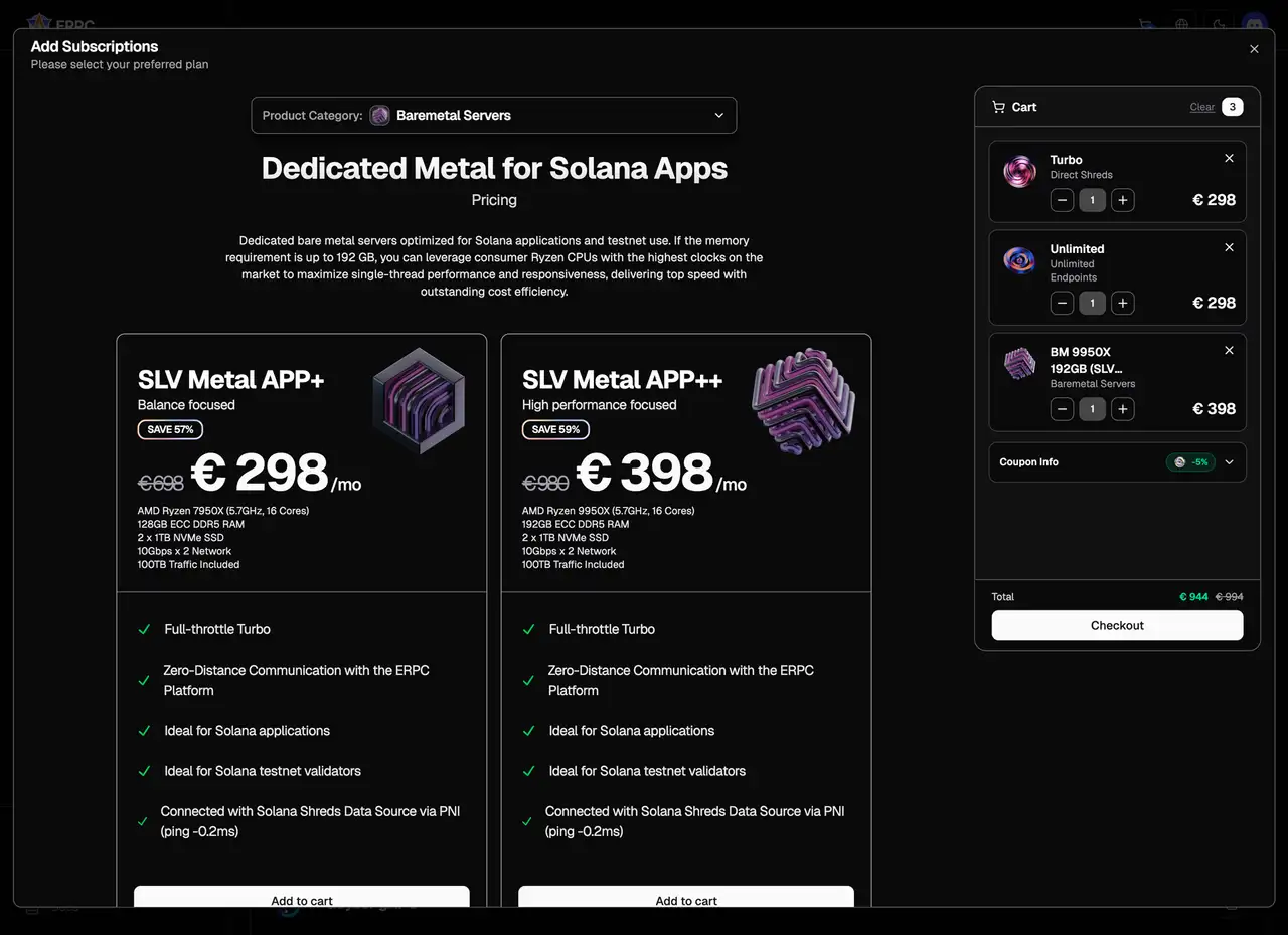 Корзина ERPC Web UI Dashboard