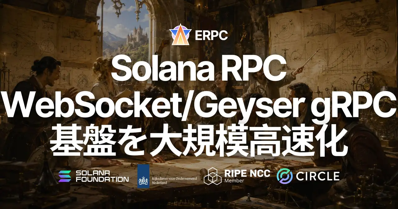 ERPC、Solana RPC・WebSocket・Geyser gRPC 基盤を大規模アップグレード — 主要外部 RPC サービスとの実測比較でライブアプリ向け性能が大幅向上