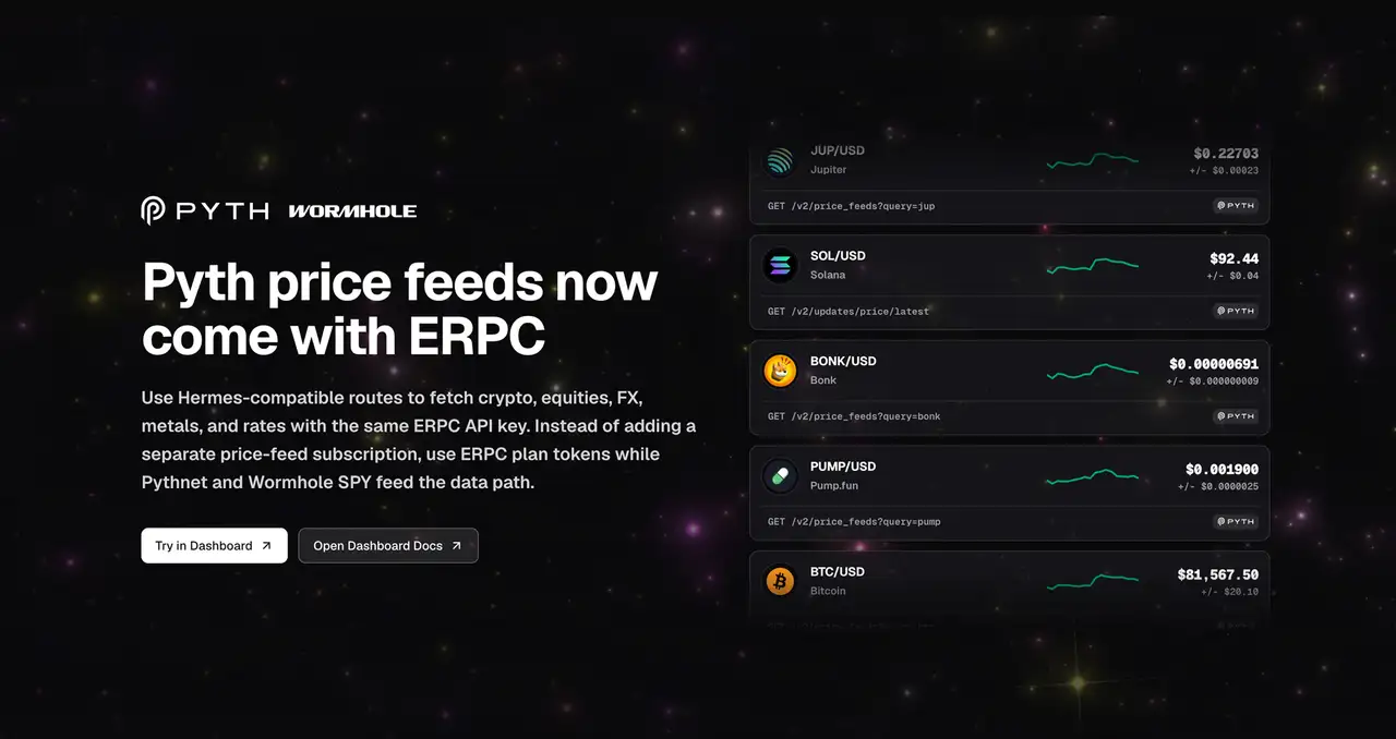 ERPC Solana RPC Pyth price feeds