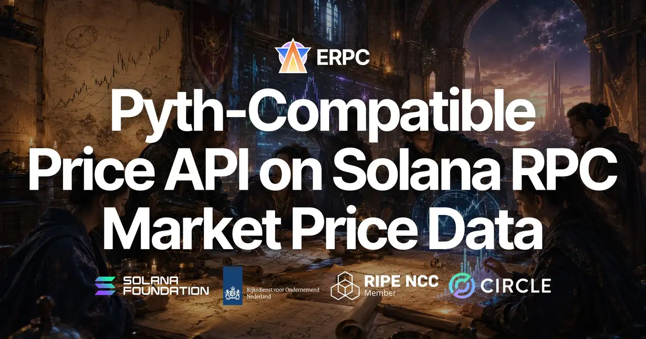 ERPC ra mắt Price API tương thích Pyth trên Solana RPC — dữ liệu giá thị trường cho crypto, cổ phiếu, FX, kim loại, lãi suất, hàng hóa và nhiều loại tài sản khác có thể truy cập bằng ERPC Tokens