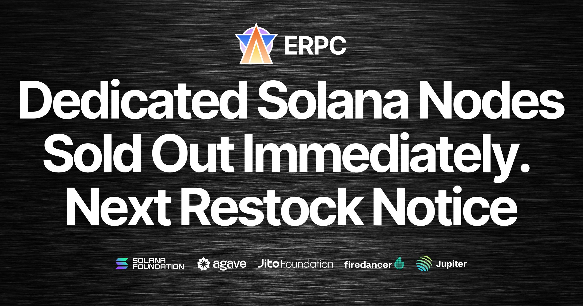 신규 지역 추가 및 대규모 인프라 확장 직후 전용 Solana 노드 전량 매진 — 다음 재입고 안내