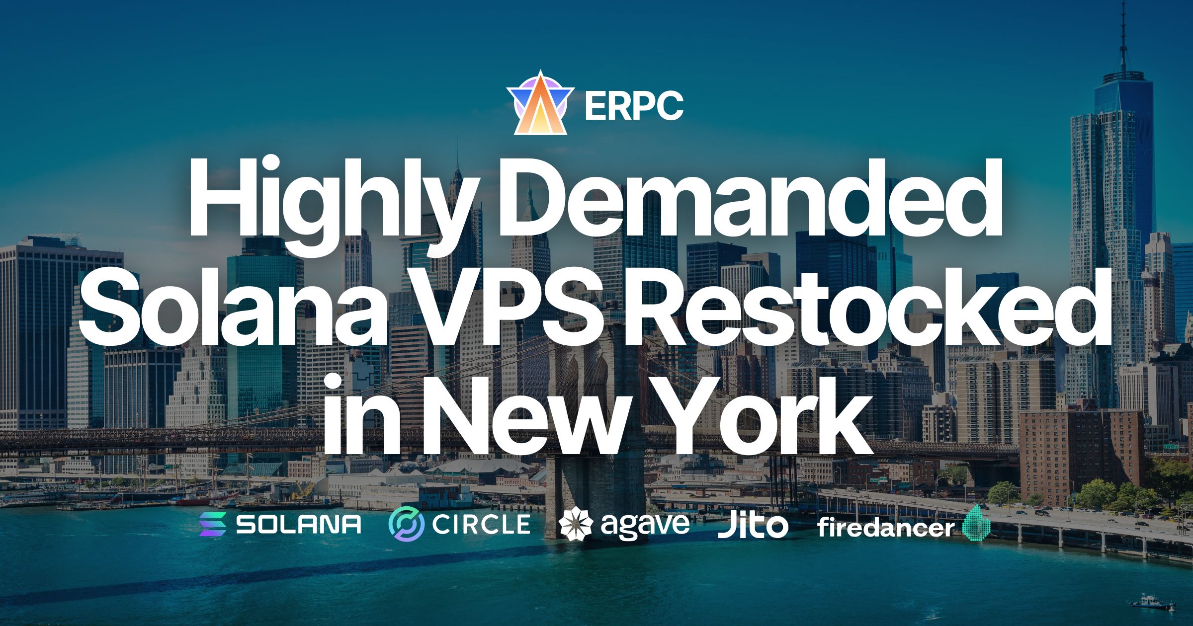 Востребованный Solana VPS снова доступен в Нью-Йорке, одном из ключевых финансовых центров мира