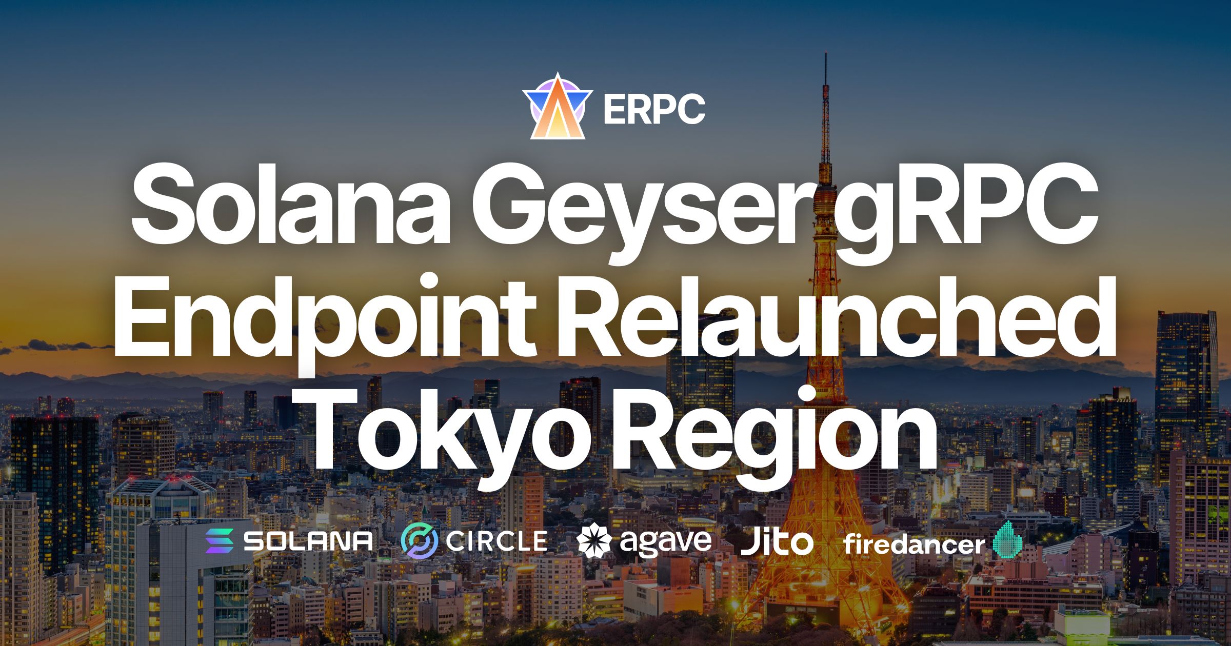 Обновленный Solana Geyser gRPC-эндпоинт снова доступен в регионе Токио