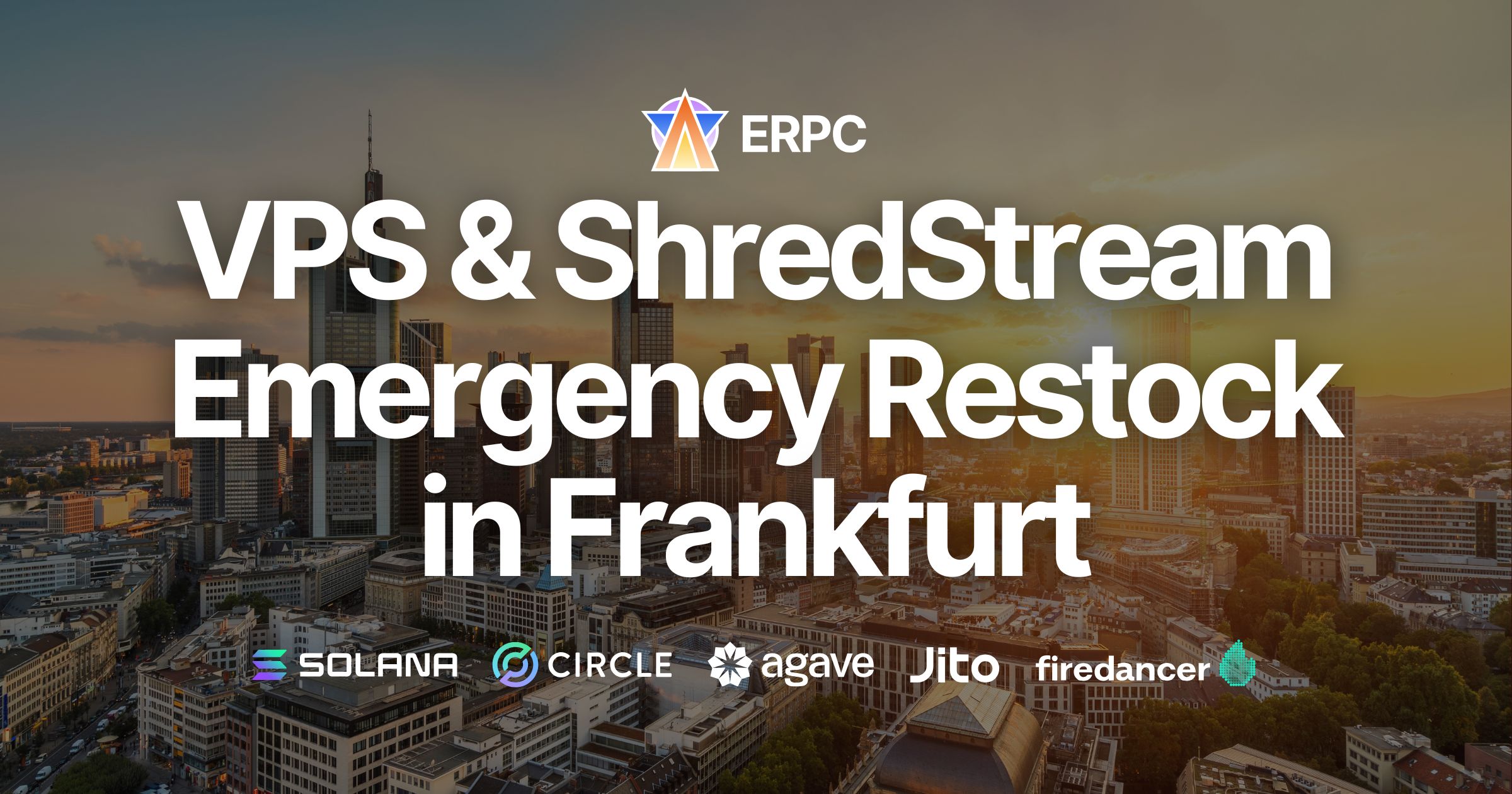 Экстренная новая партия часто распродаваемых Solana EPYC VPS и Dedicated ShredStream во Франкфурте
