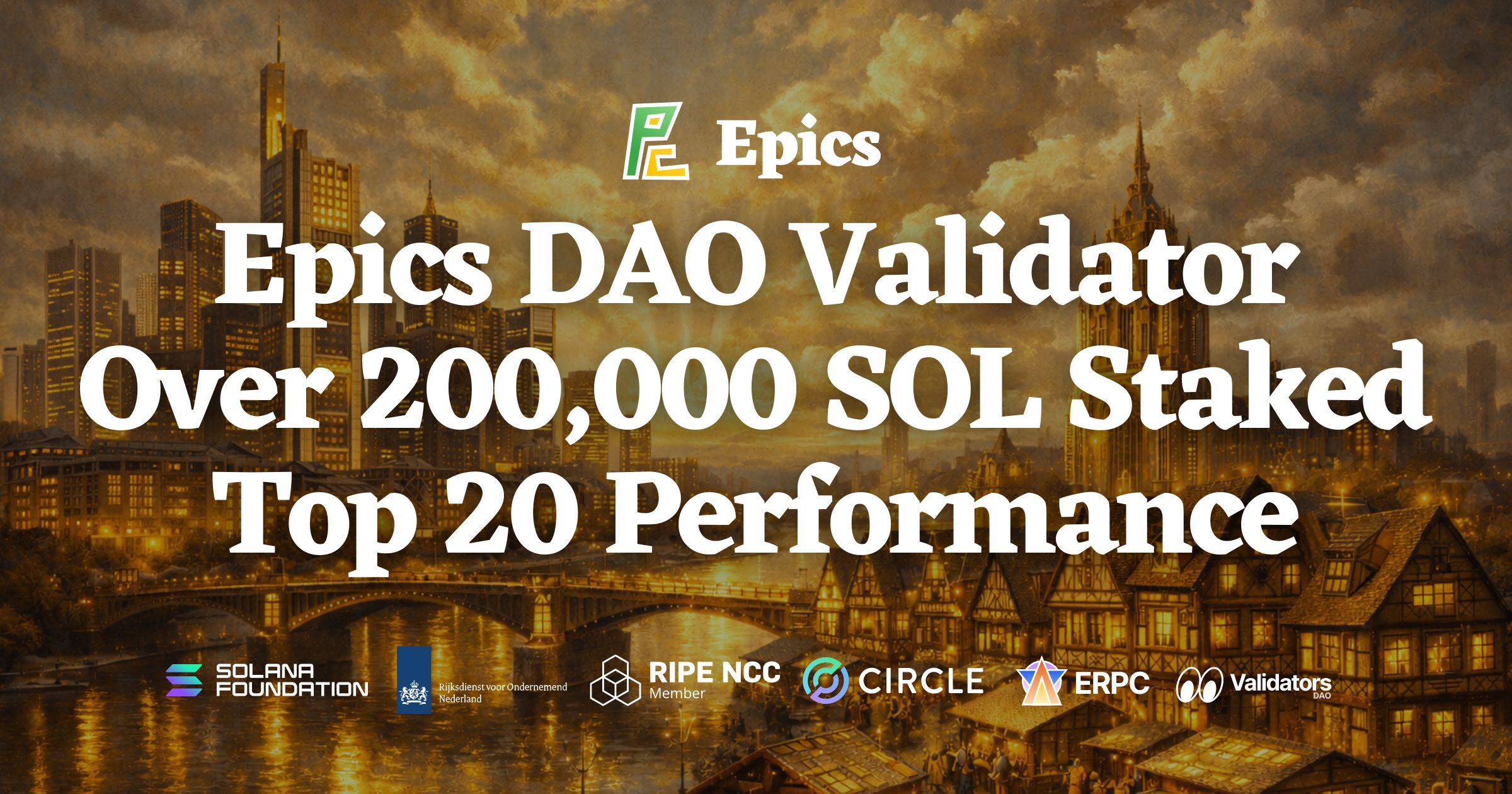 Epics DAO Validator Powering ERPC's SWQoS Infrastructure Surpasses 200,000 SOL Staked — Achieves TOP 20 in Shinobi Performance Pool and Pushes for Higher