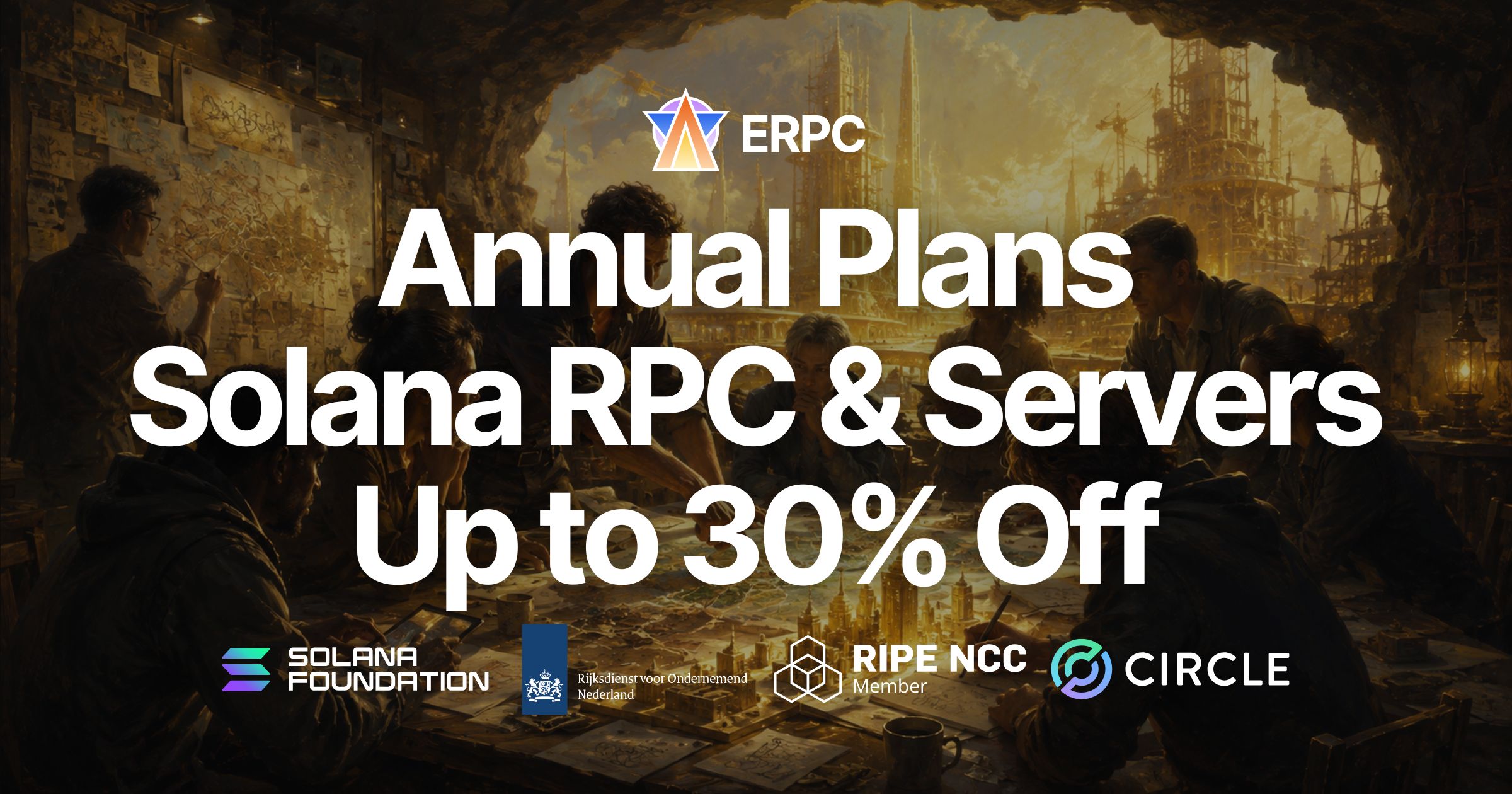ERPC добавляет годовую оплату для Solana RPC, VPS и bare metal-серверов — скидка до 30% для долгосрочного использования Solana-инфраструктуры